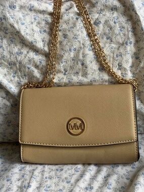 Marilyn Monroe beige & gold purse